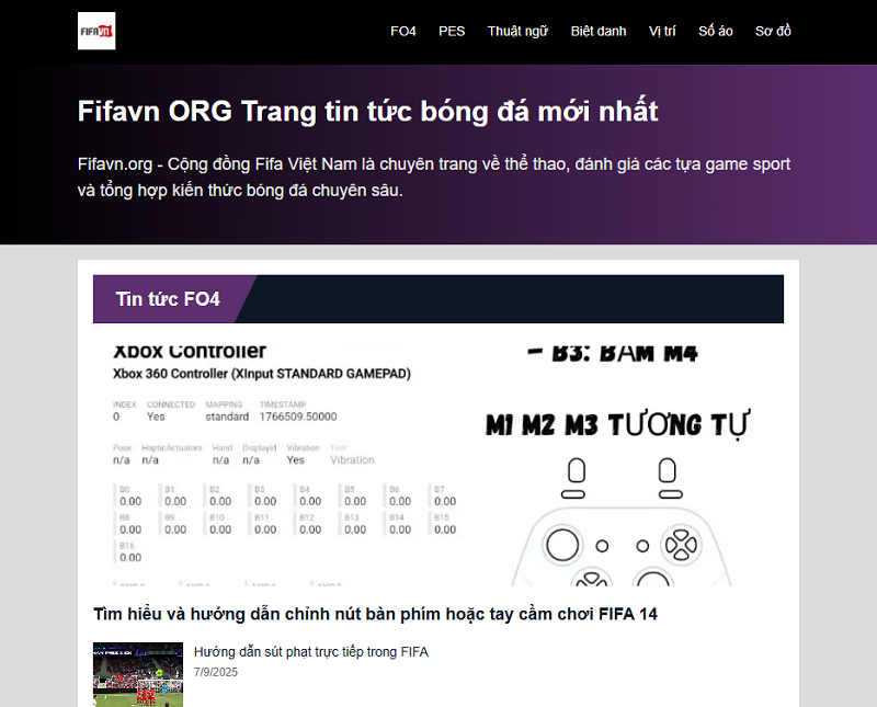 Kiến thức và hướng dẫn chơi game tại Fifavn